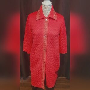 VTG 50s/60s Lyn Delle Pink Housecoat Sz 14